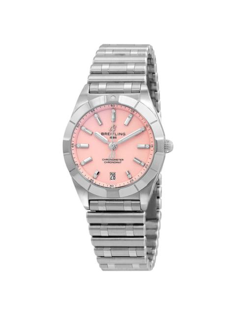 BREITLING Breitling Chronomat Quartz Chronometer Diamond Pink Dial Ladies Watch A77310101K1A1