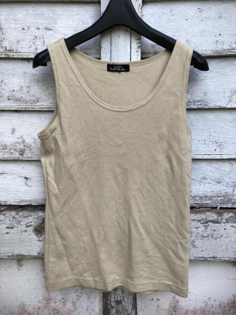 Other Designers Vintage - Issey Miyake PERMANENTE Plain Beige Tank Top