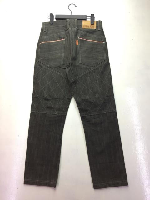 Other Designers Archival Clothing - Elem Red Line Pocket Daimond Stitch Jeans