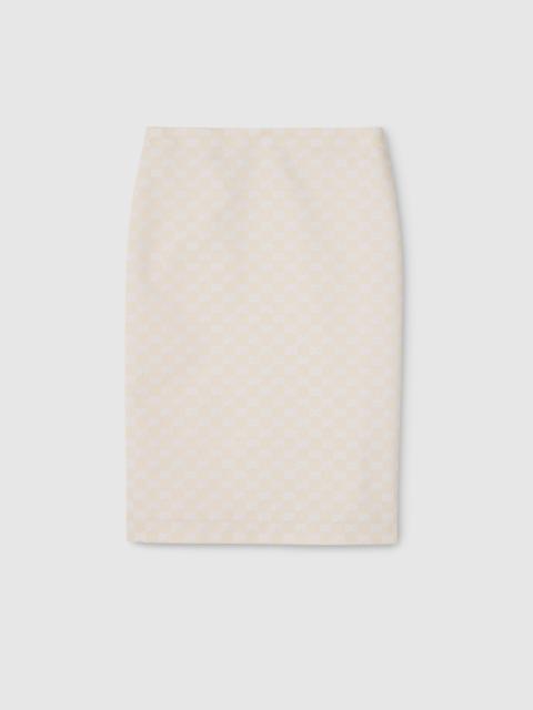 GUCCI GG cotton gabardine skirt
