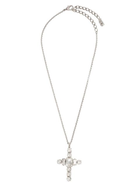 Dolce & Gabbana Rhinestone cross necklace