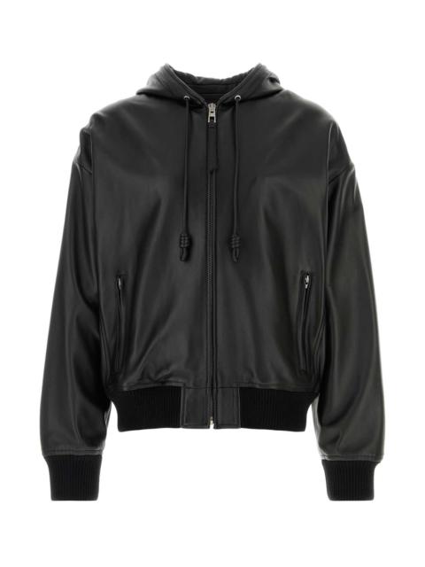 Loewe Loewe Men Black Denim Bomber Jacket