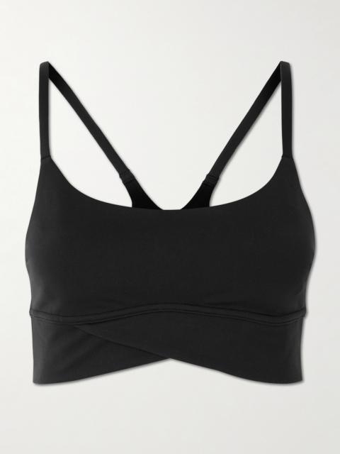 lululemon Wunder Train Strappy Wrapped Stretch-jersey Sports Bra