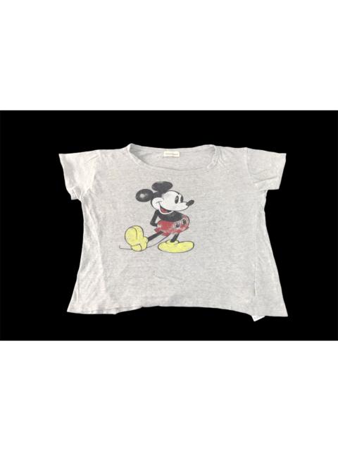Other Designers Mickey Mouse - Journal Standard Disney Mickey Mouse Big Logo Printed Tee