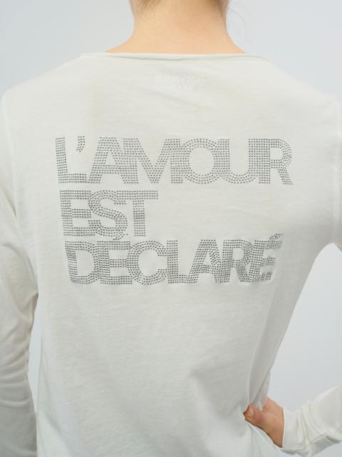 Zadig & Voltaire Tunisien Amour Diamanté Top