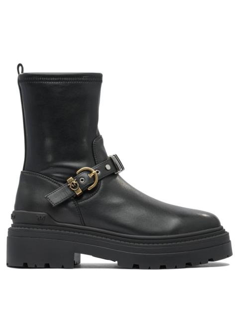 PINKO Pinko Leather Women Boots Black