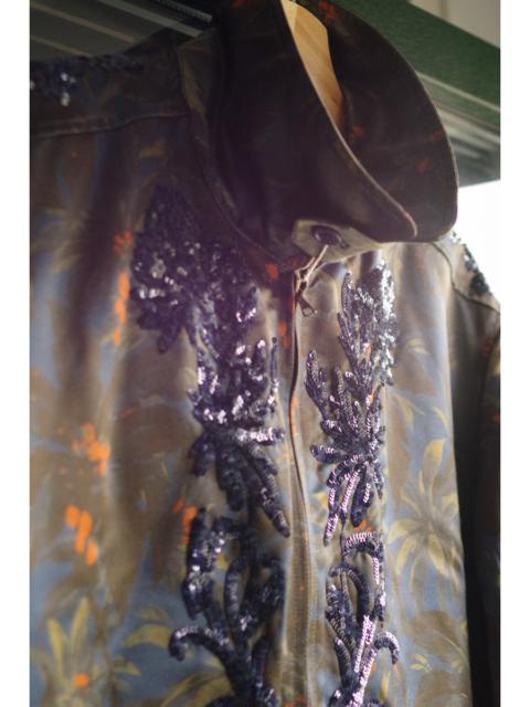 Dries Van Noten runway SS18 50 Sequin Embroidered Palm Print look52
