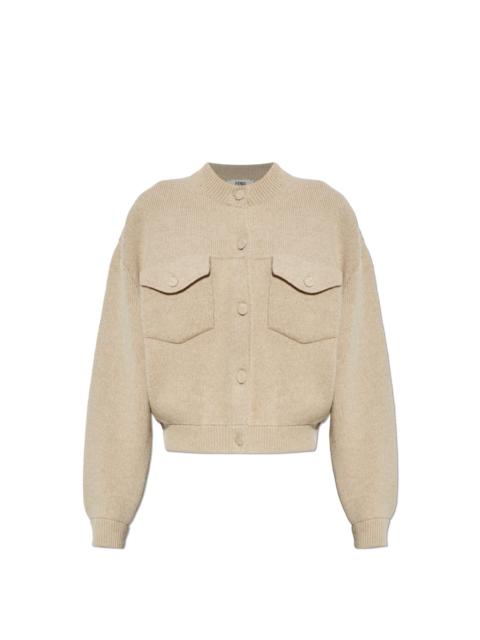 FENDI FENDI $2800 White Wool Jacket New & Authentic (Women's size: