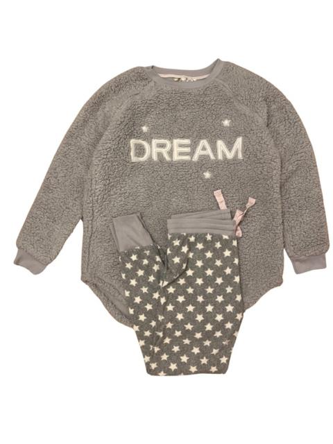 Other Designers NWT Love To Lounge PJ Set Fuzzy Top with Lounge Pants size M