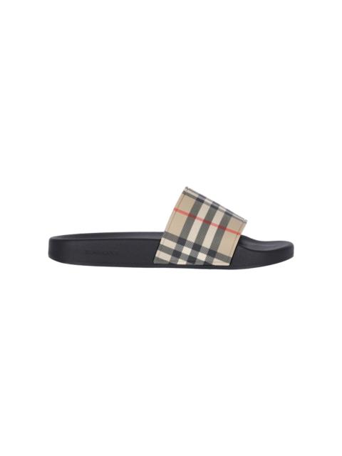 Burberry TARTAN PATTERN SLIDE