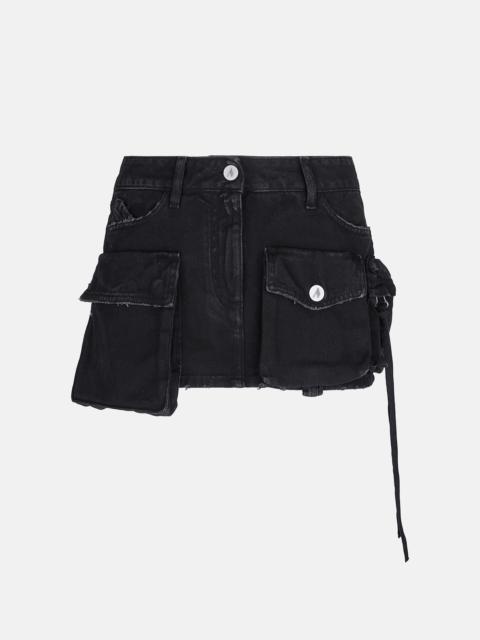 THE ATTICO ''FAY'' BLACK MINI SKIRT