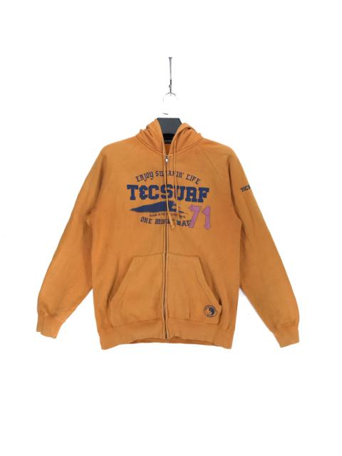 Other Designers Aloha Wear - Rare T&C Surf Design Big Logo Zip Up Orange Hoodie #S301-14