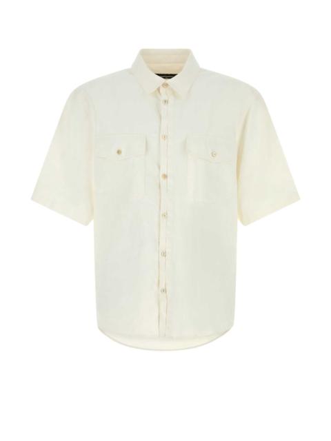 DSQUARED2 Dsquared Men White Linen Shirt