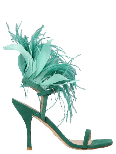 Stuart Weitzman Plume Sandals Green