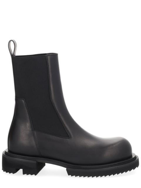 Rick Owens LEATHER BEATLE GABE BOOT
