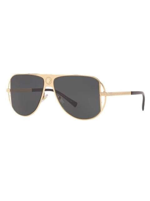 VERSACE Versace Dark Grey Pilot Men's Sunglasses VE2212 100287 57