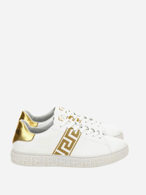VERSACE Versace La Greca Sneaker In Responsible Fabric-Embroidery