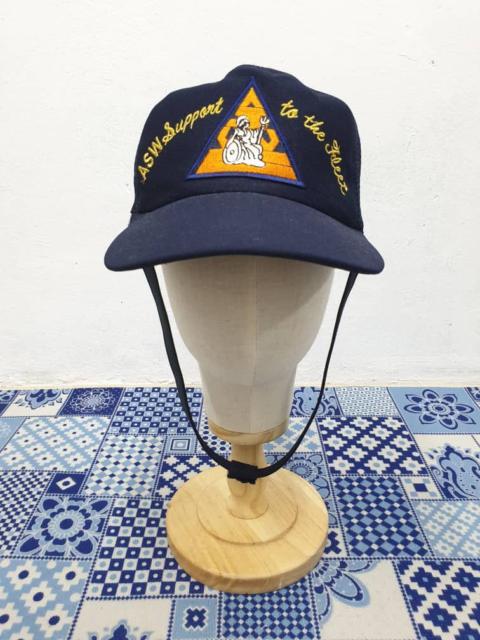 Other Designers Vintage ASW Blue navy cap