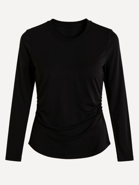 FARM RIO Black Jersey Long-Sleeve Blouse