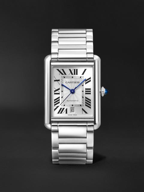Cartier Tank Must Extra-Large Automatic 31mm Stainless Steel Watch, Ref. No. WSTA0053 White