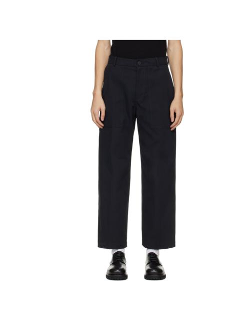 Studio Nicholson Navy Balos Trousers
