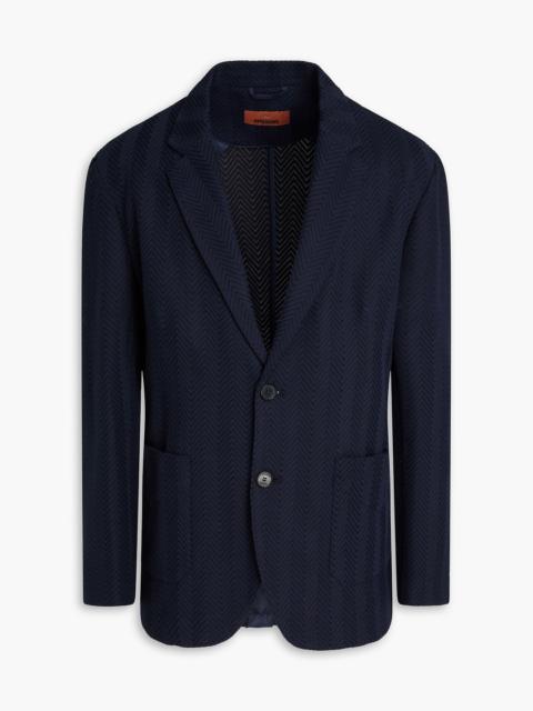 Missoni Crochet-knit cotton-blend blazer
