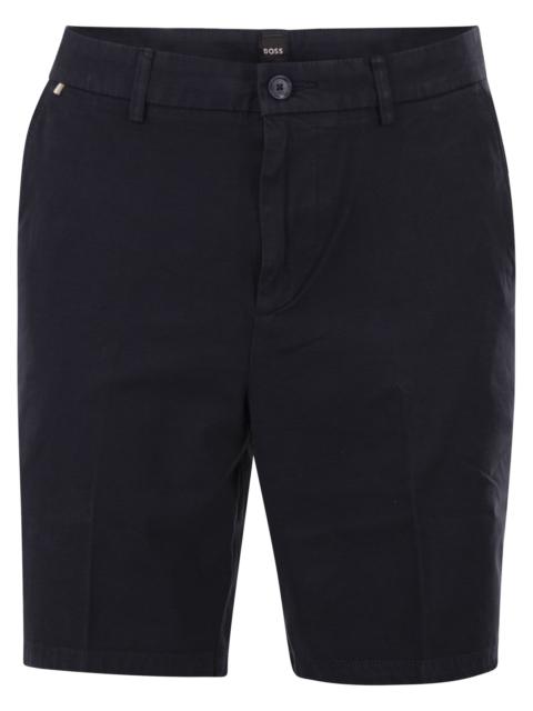 BOSS Boss Men Stretch Cotton Chino Shorts In Modern Regular Fit