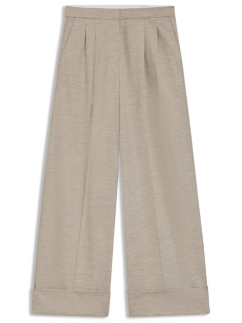 BOSS RELAXED-FIT PANTS IN VIRGIN WOOL