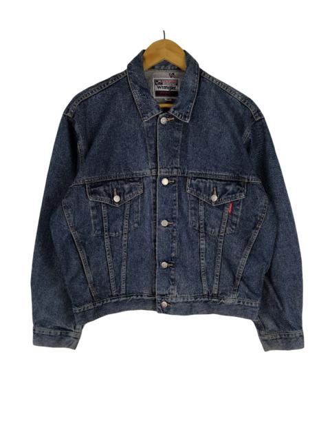 Other Designers Vintage - Vintage 90s Wrangler Denim Jacket Blue Denim Trucker Levis