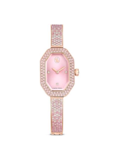 Other Designers Swarovski Dextera Bangle Quartz Crystal Pink Dial Ladies Watch 5717588