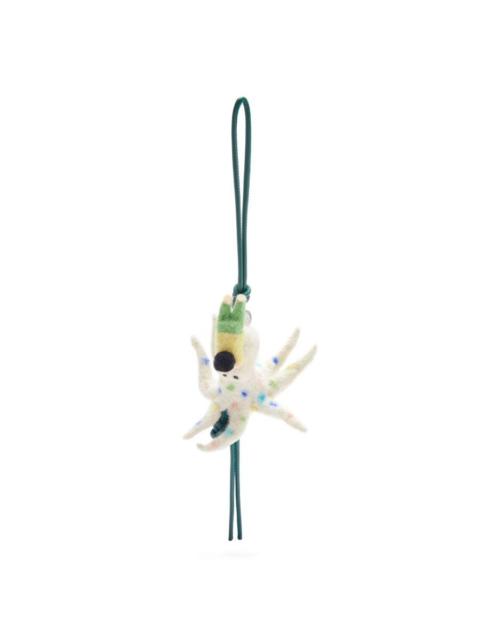 Loewe Loewe Octopus Charm In Felt and Calfskin
