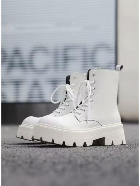 Other Designers Japanese Brand - Chunky Platform Split Leather Combat Boots