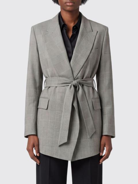 Max Mara Max Mara Women Max Mara Prince Of Wales Check Wool Robe Blazer