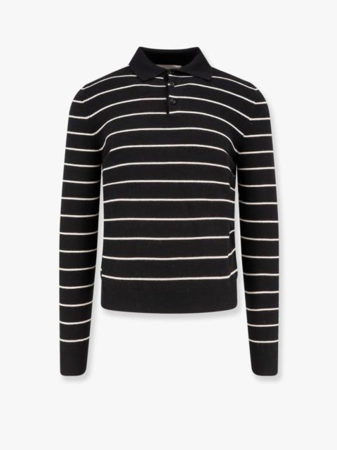 Tonywack Tonywack Super Fine Merino Wool Striped Polo Shirt