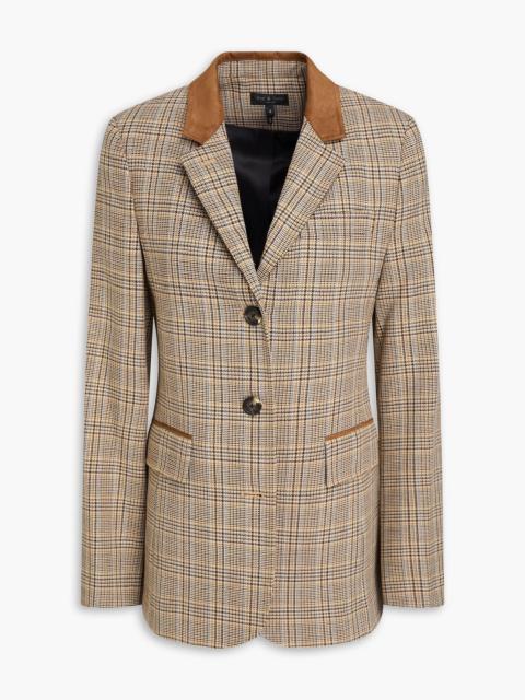 rag & bone Evia houndstooth wool-blend tweed blazer