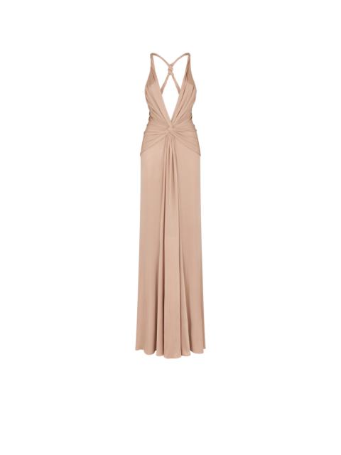 TOM FORD V-NECK CRISS-CROSS EVENING DRESS