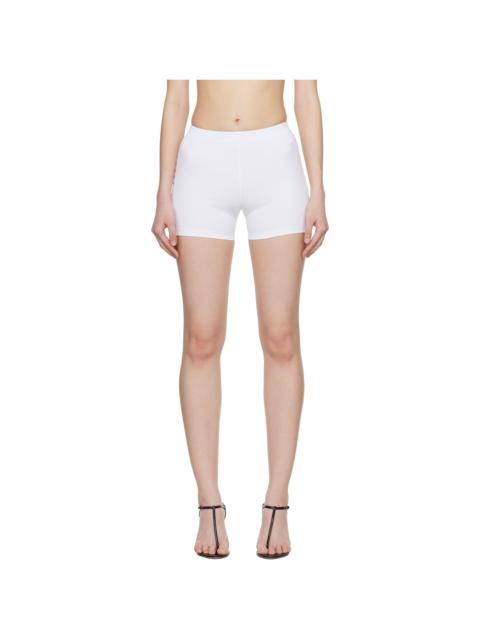 VETEMENTS White Push-Up Yoga Shorts
