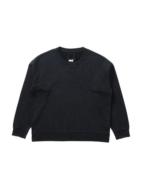 visvim JUMBO SB SWEAT L/S DMGD BLACK