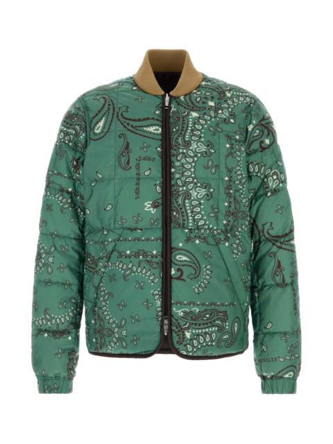 Moncler Moncler Men Printed Polyester Reversible Chalvron Down Jacket