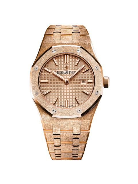 Audemars Piguet Audemars Piguet Royal Oak Frosted Pink Gold-toned Dial Ladies 18k Rose Gold Watch 67653OR.GG.1263OR.