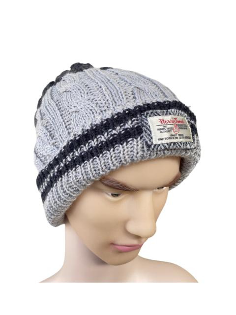 Other Designers Vintage - HARRIS TWEED x IKKA WOOL BEANIE / SNOW CAP