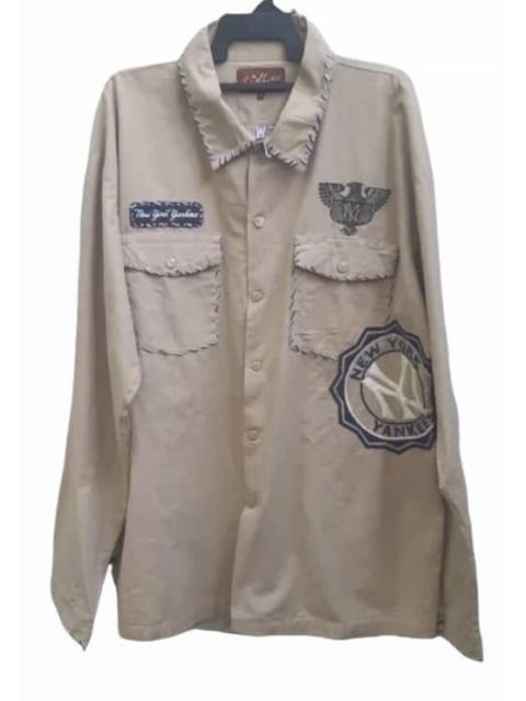 Other Designers New York Yankees Red X Jacket Khaki Pikwakwad Embroidered