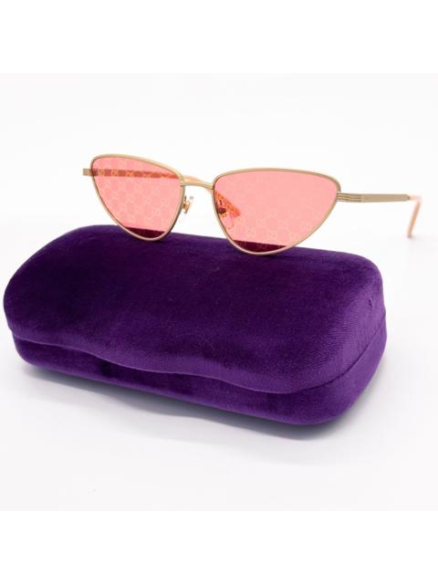 GUCCI NEW GUCCI GG1879S 004 GOLD RED WOMEN SUNGLASSES GUCCI