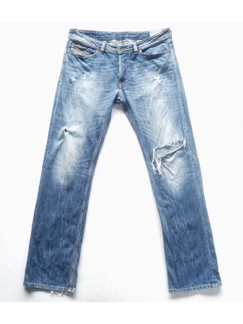 Diesel DIESEL VIKER Button-Fly Ripped Jeans