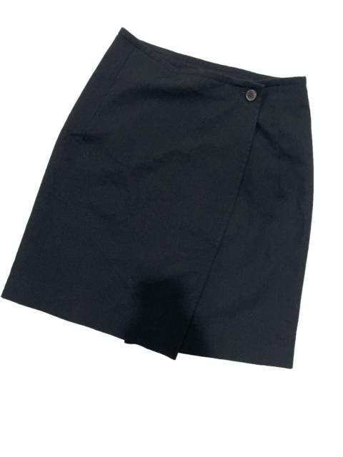 Yohji Yamamoto Yohji Yamamoto Singnature Wrap Wool Mini Skirts
