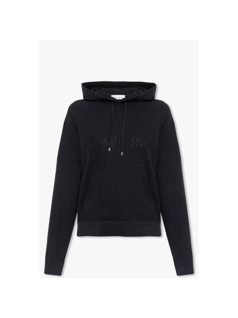 SAINT LAURENT Saint Laurent Black Cotton Hoodie New & Authentic (Men's siz