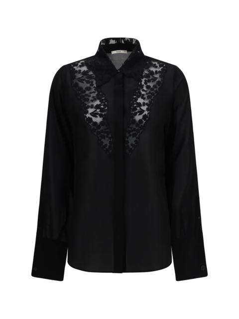 FENDI Fendi Georgette Silk Shirt Black Women