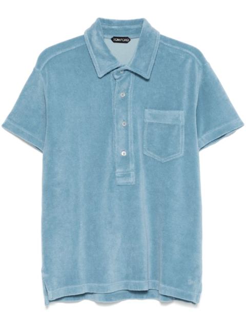 TOM FORD towelling polo shirt