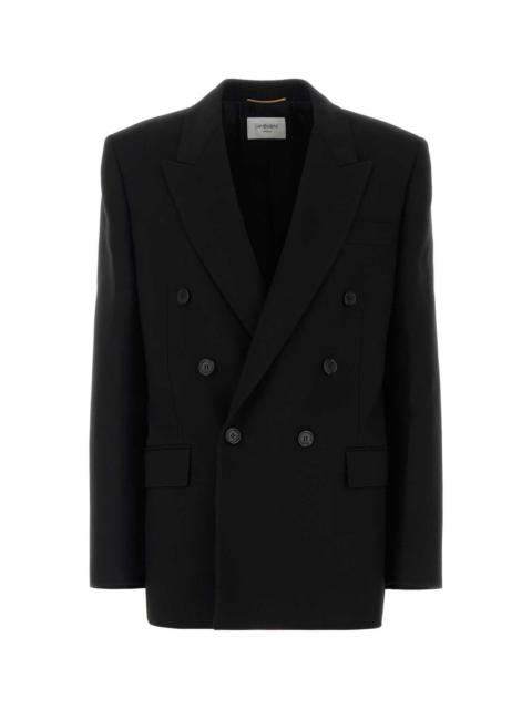 SAINT LAURENT Saint Laurent Women Black Wool Blazer