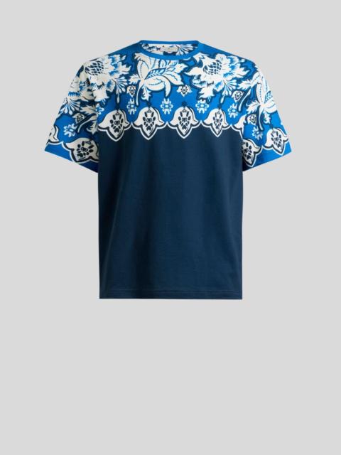 Etro COTTON T-SHIRT WITH PLACED FLORAL PRINT